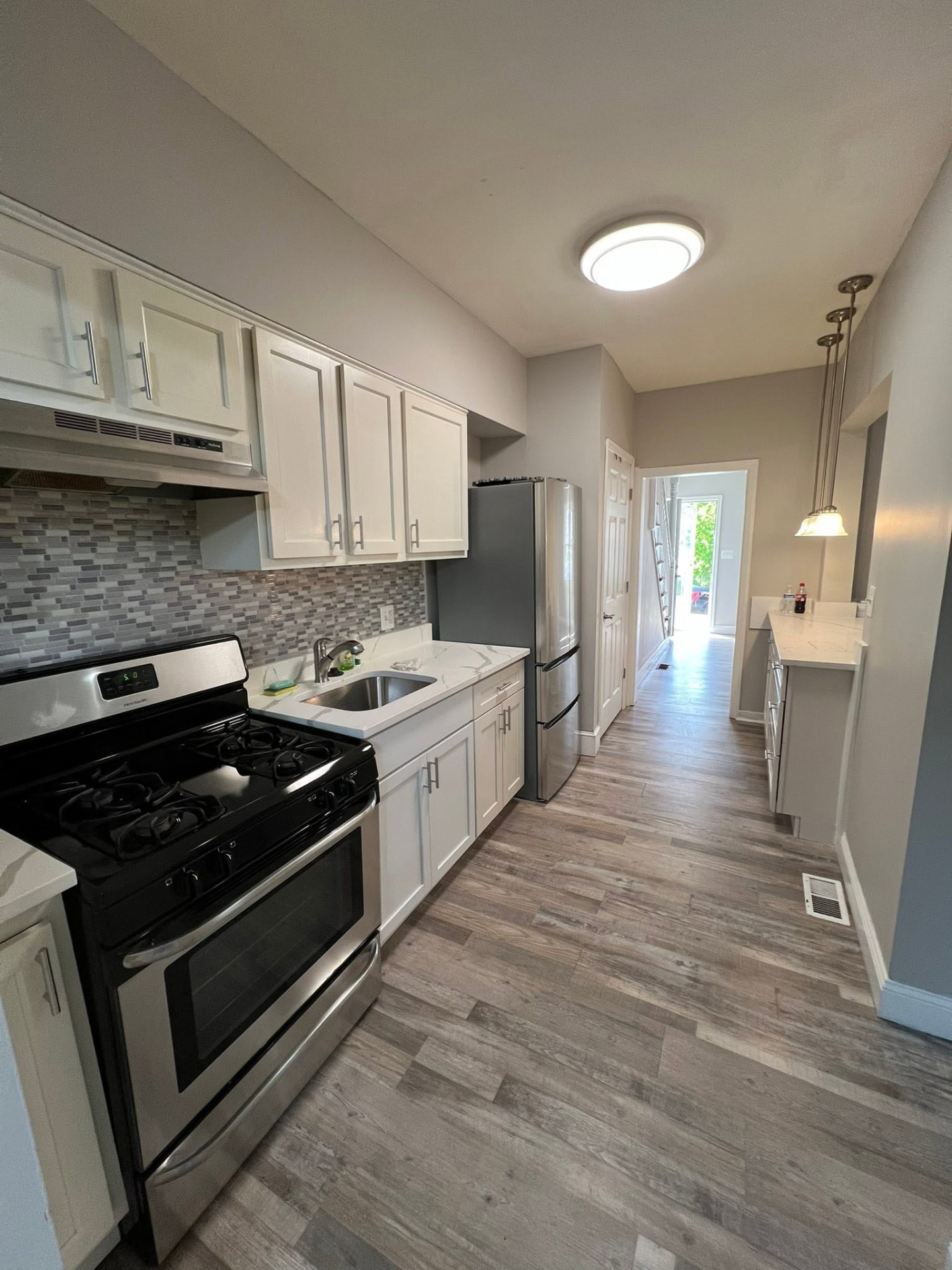 Finished kitchen at the end of a job